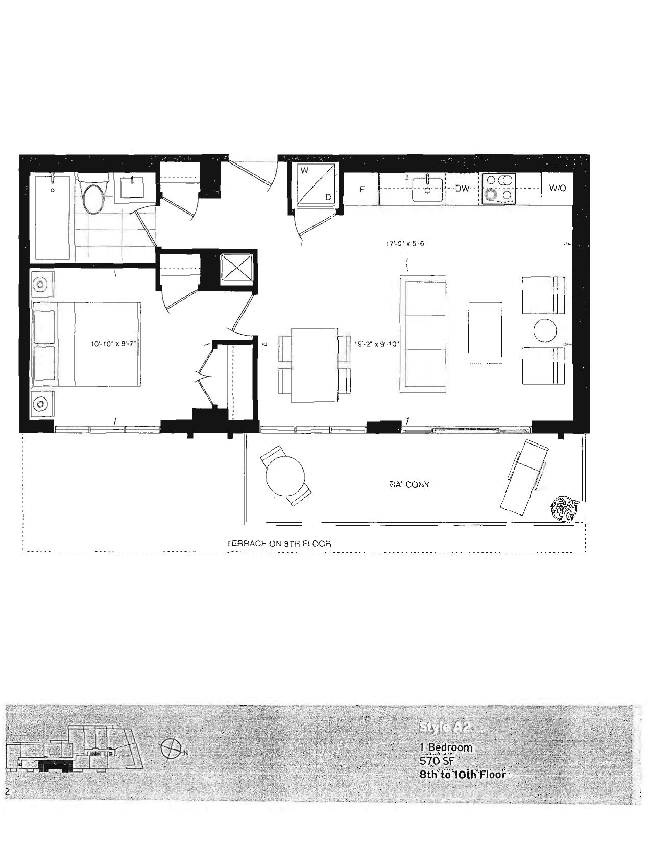 Style A2 floor plan