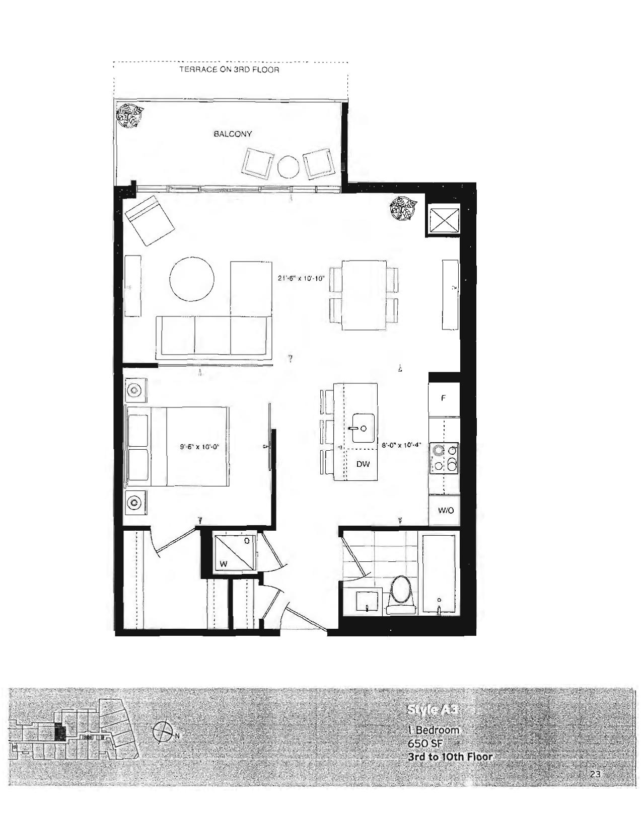 Style A3 floor plan