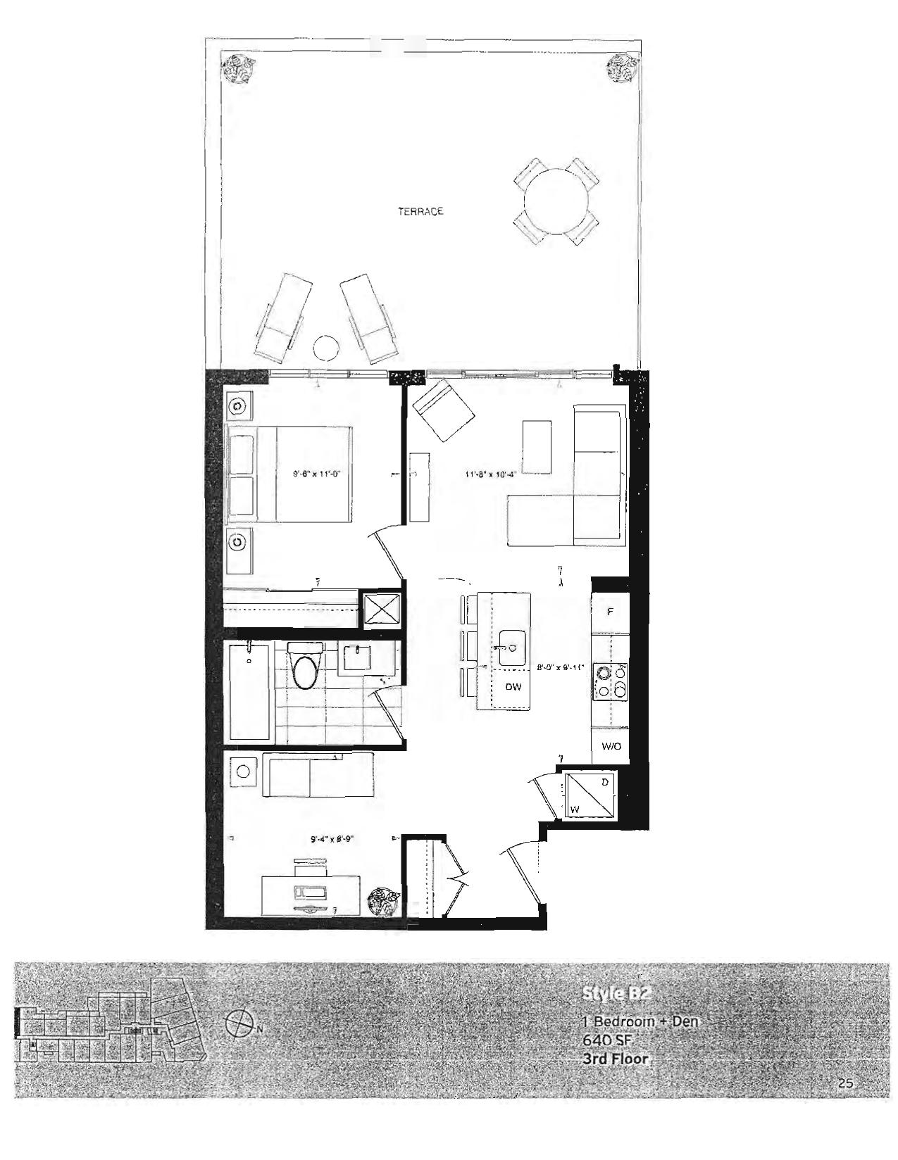 Style B2 floor plan