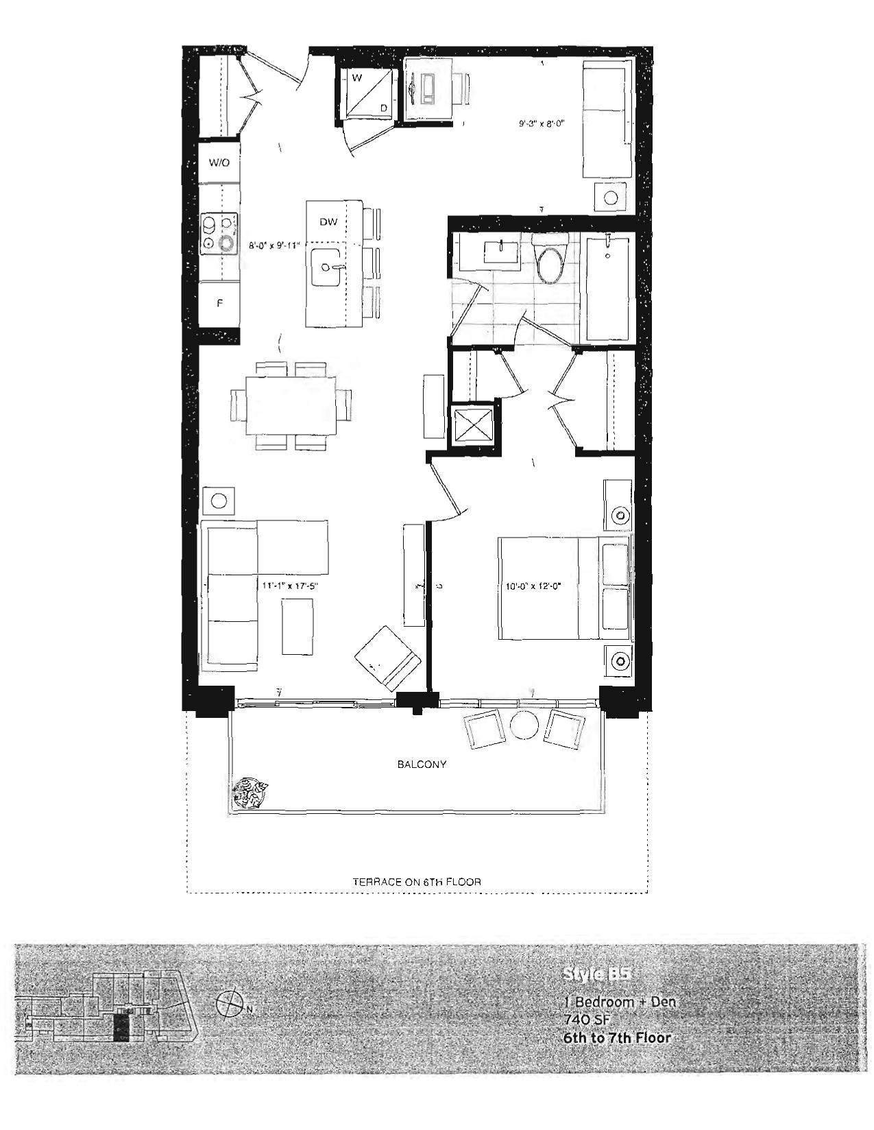 Style B5 floor plan