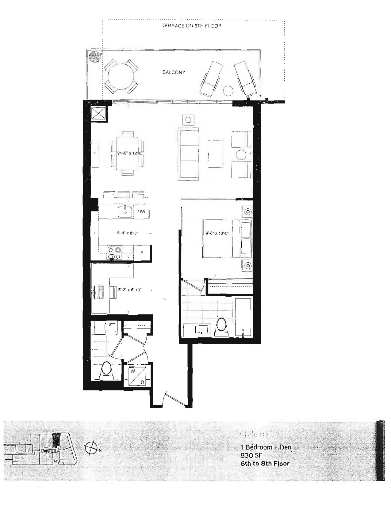 Style B7 floor plan