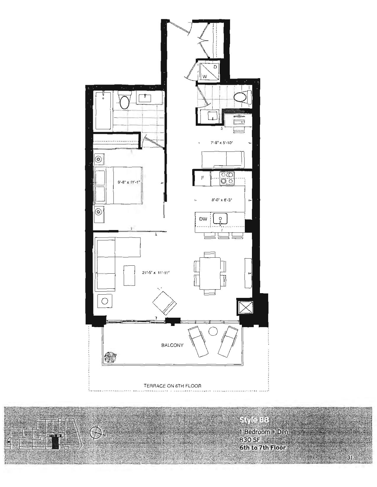 Style B8 floor plan