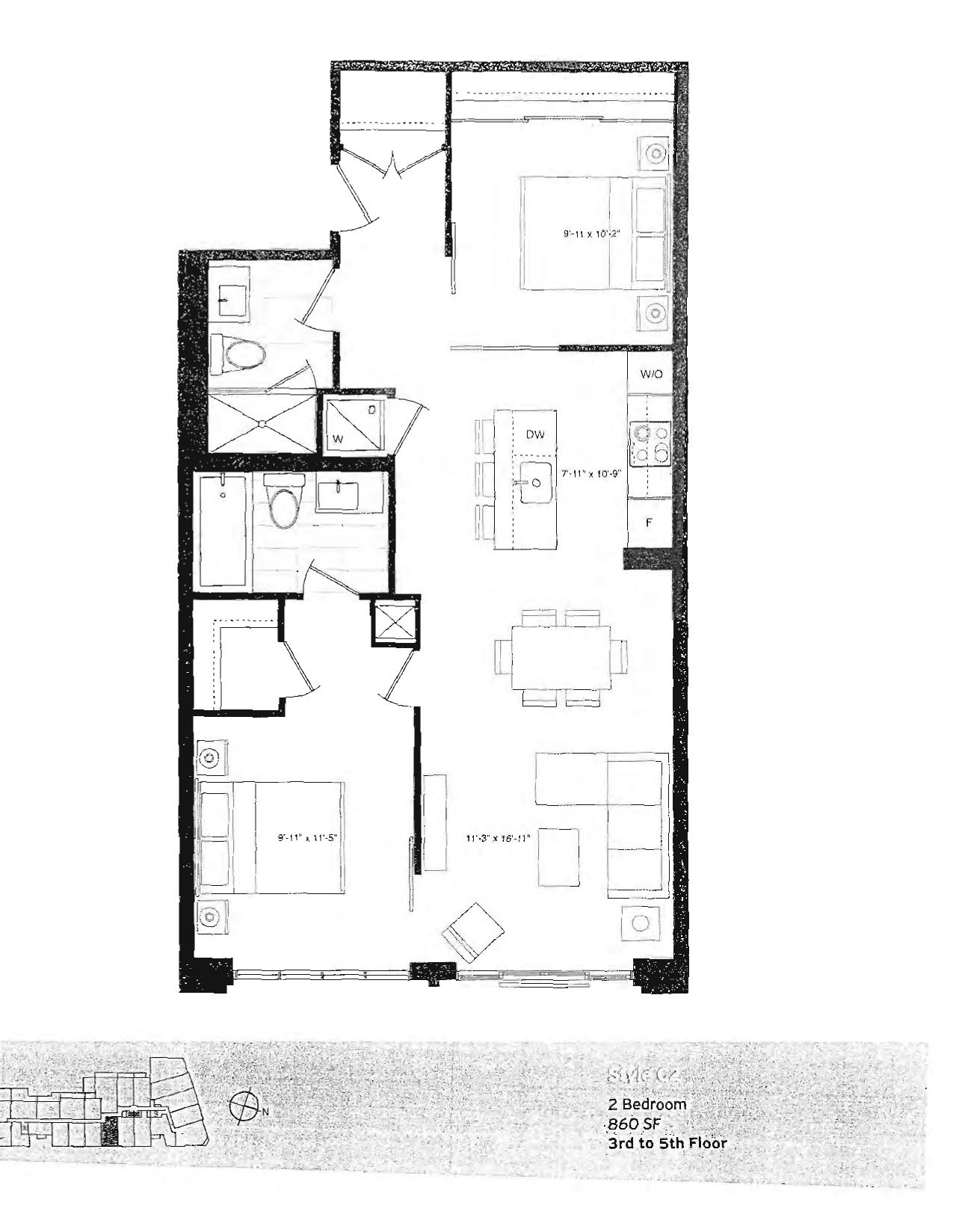 Style C2 floor plan