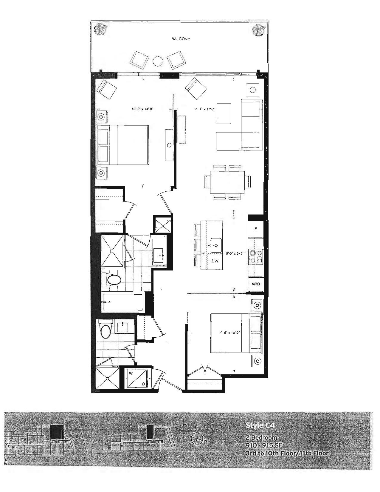 Style C4 floor plan