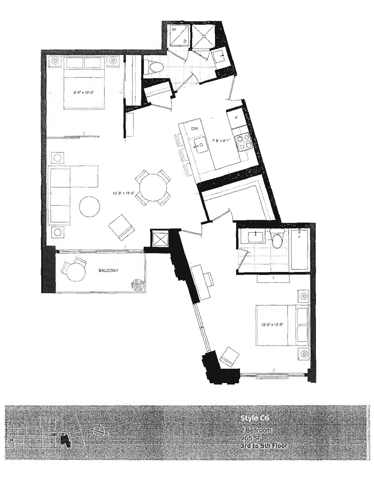 Style C6 floor plan
