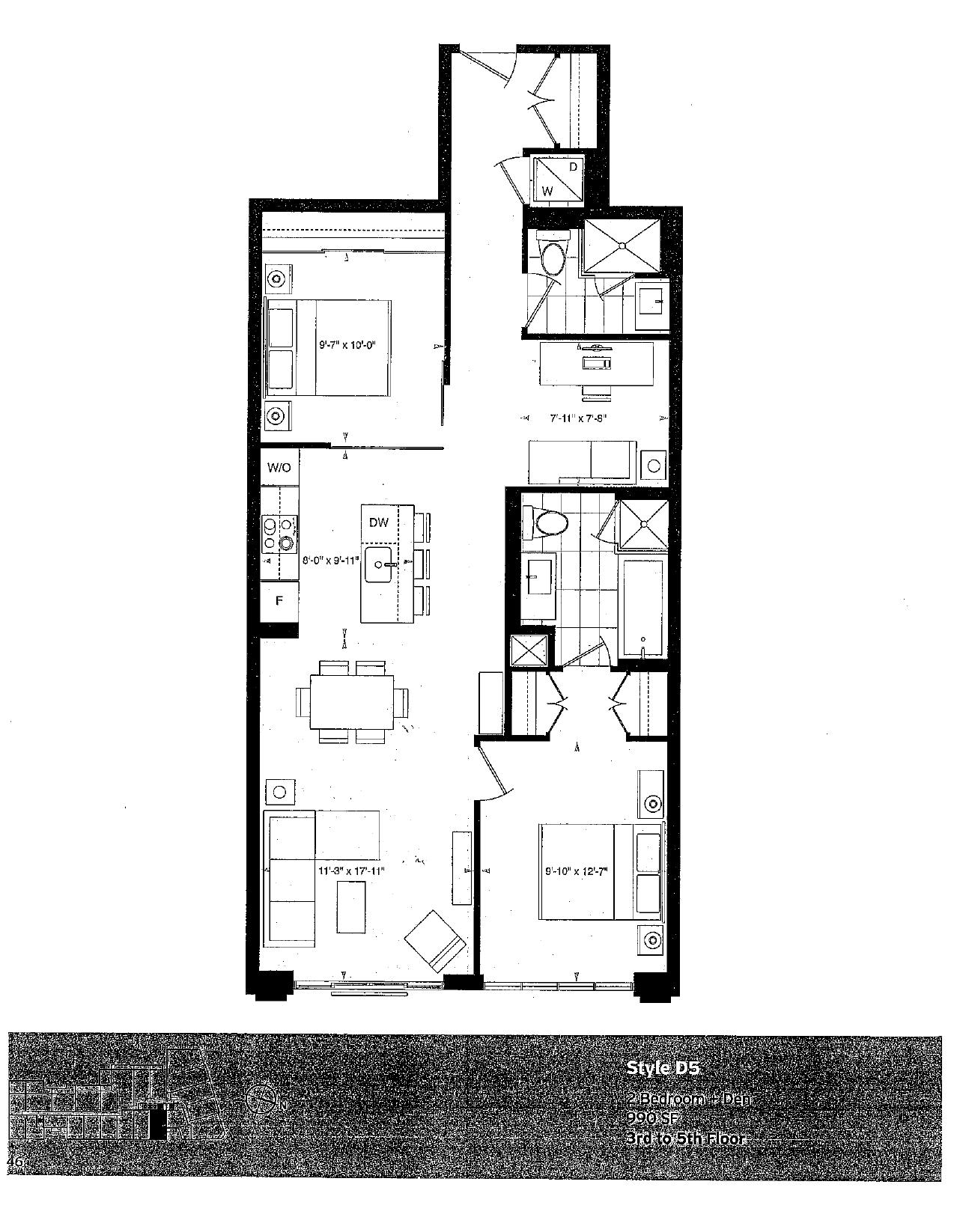 Style D5 floor plan