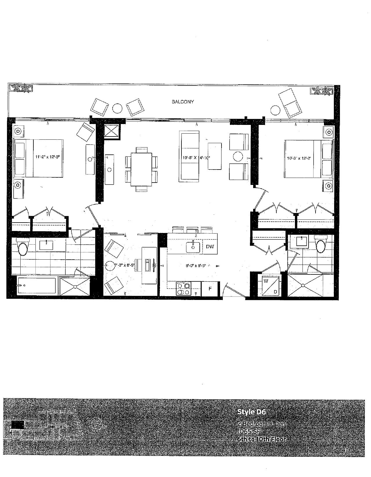 Style D6 floor plan
