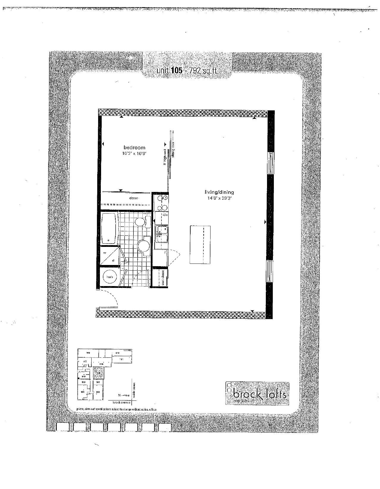 Suite 105 floor plan