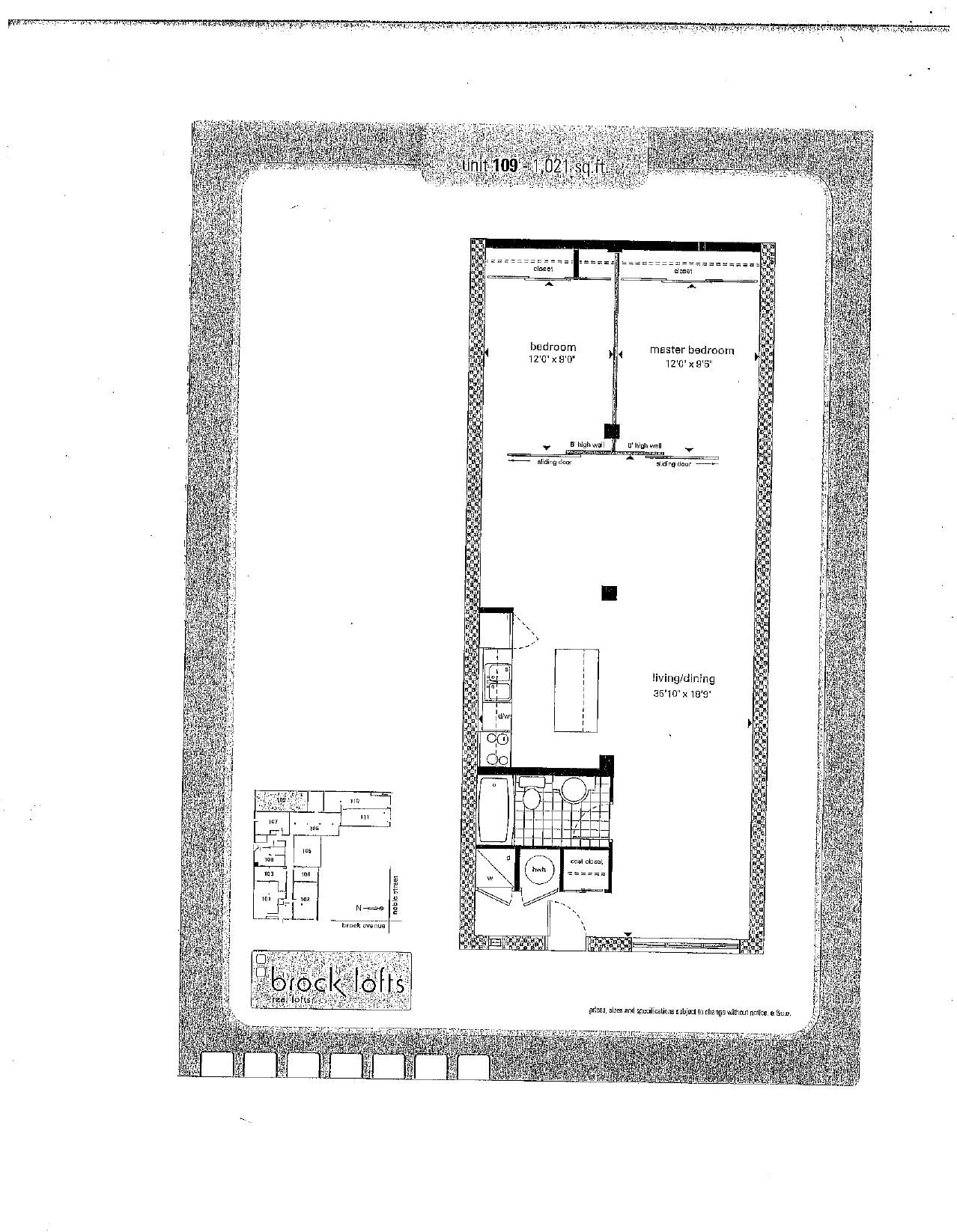 Suite 109 floor plan