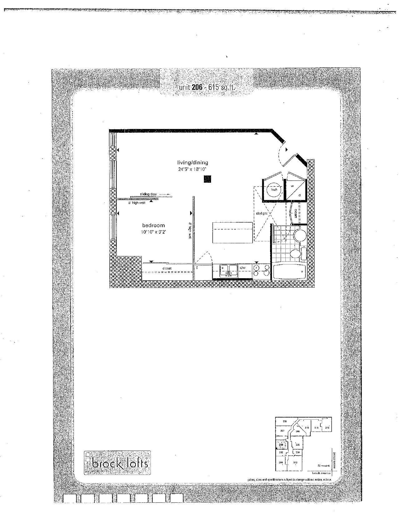 Suite 206 floor plan