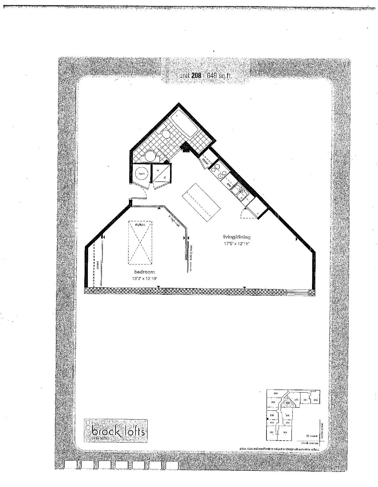 Suite 208 floor plan