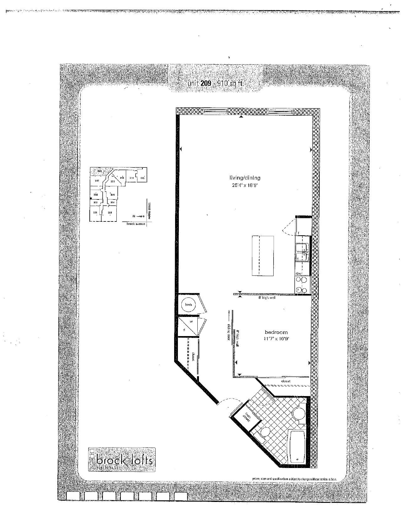 Suite 209 floor plan