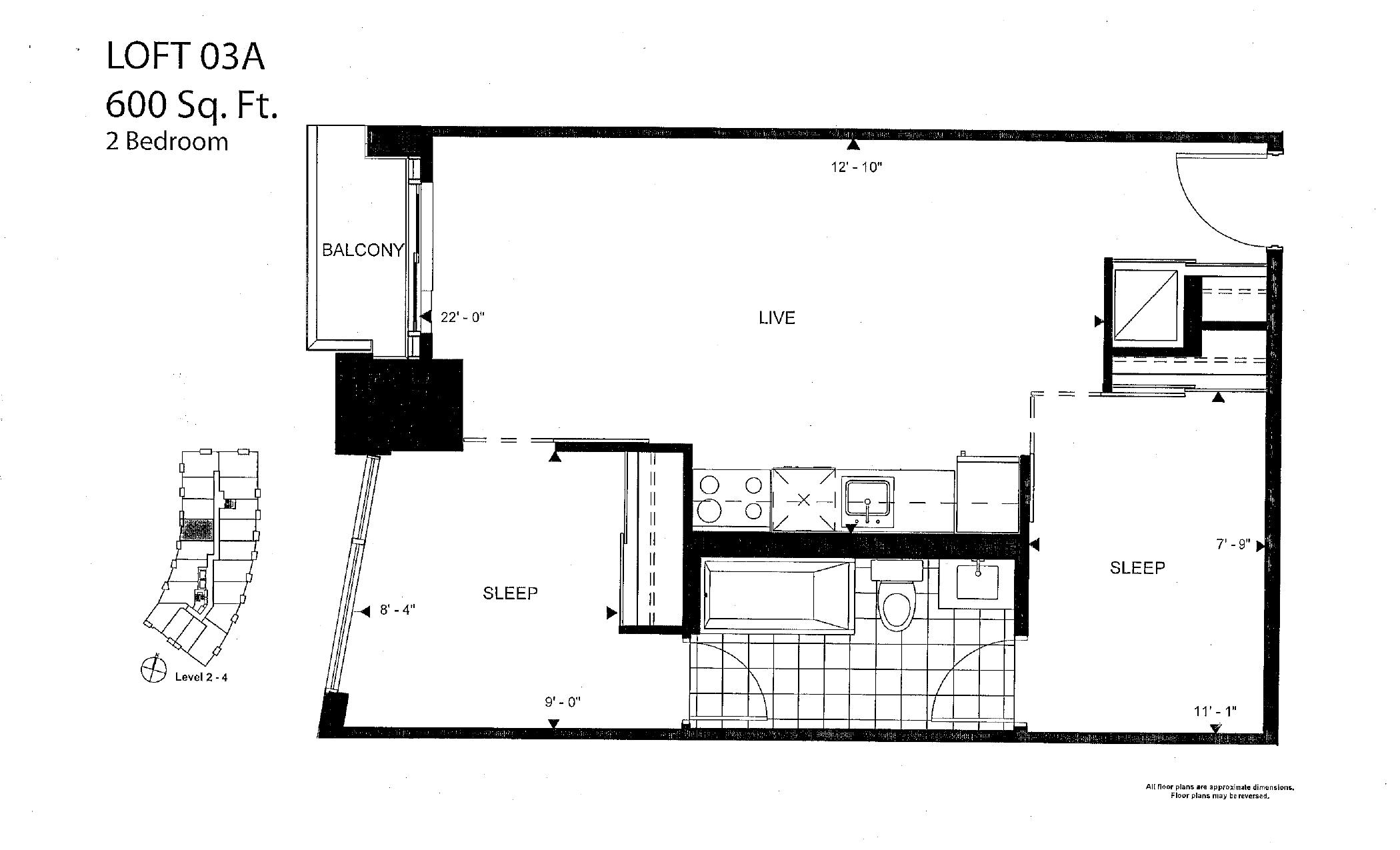 Loft 03A floor plan