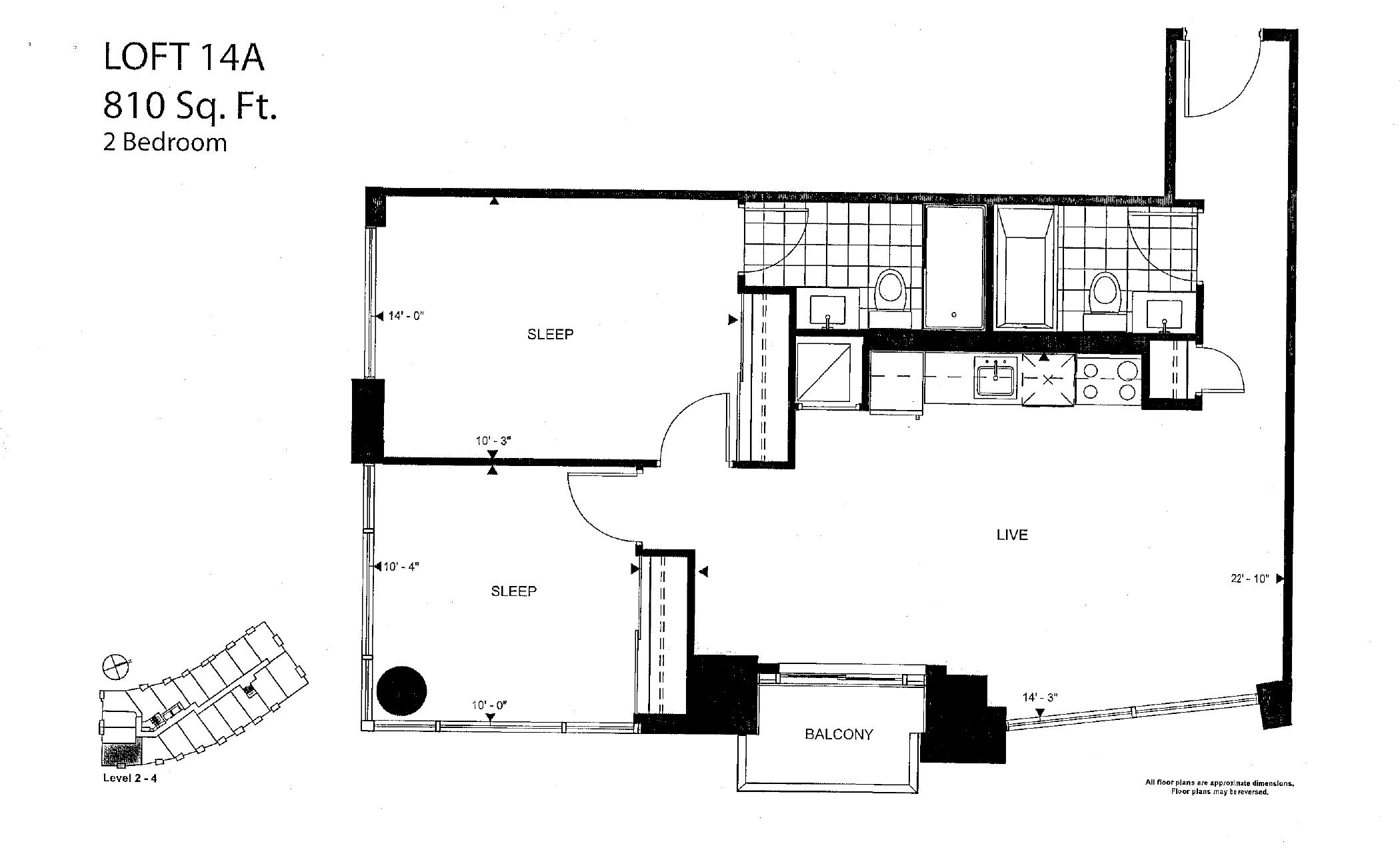 Loft 14A floor plan