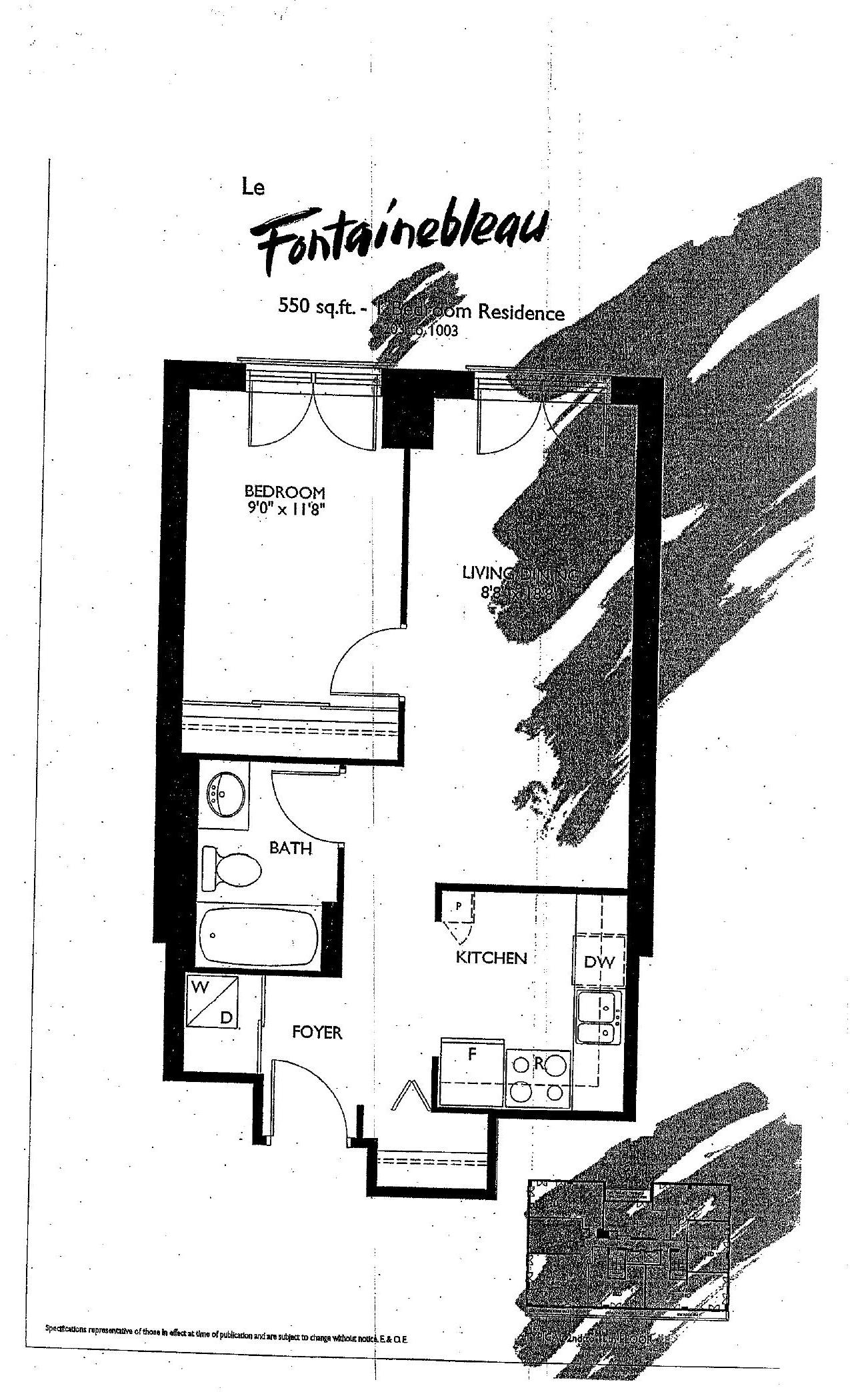 Le Fontainebleau floor plan