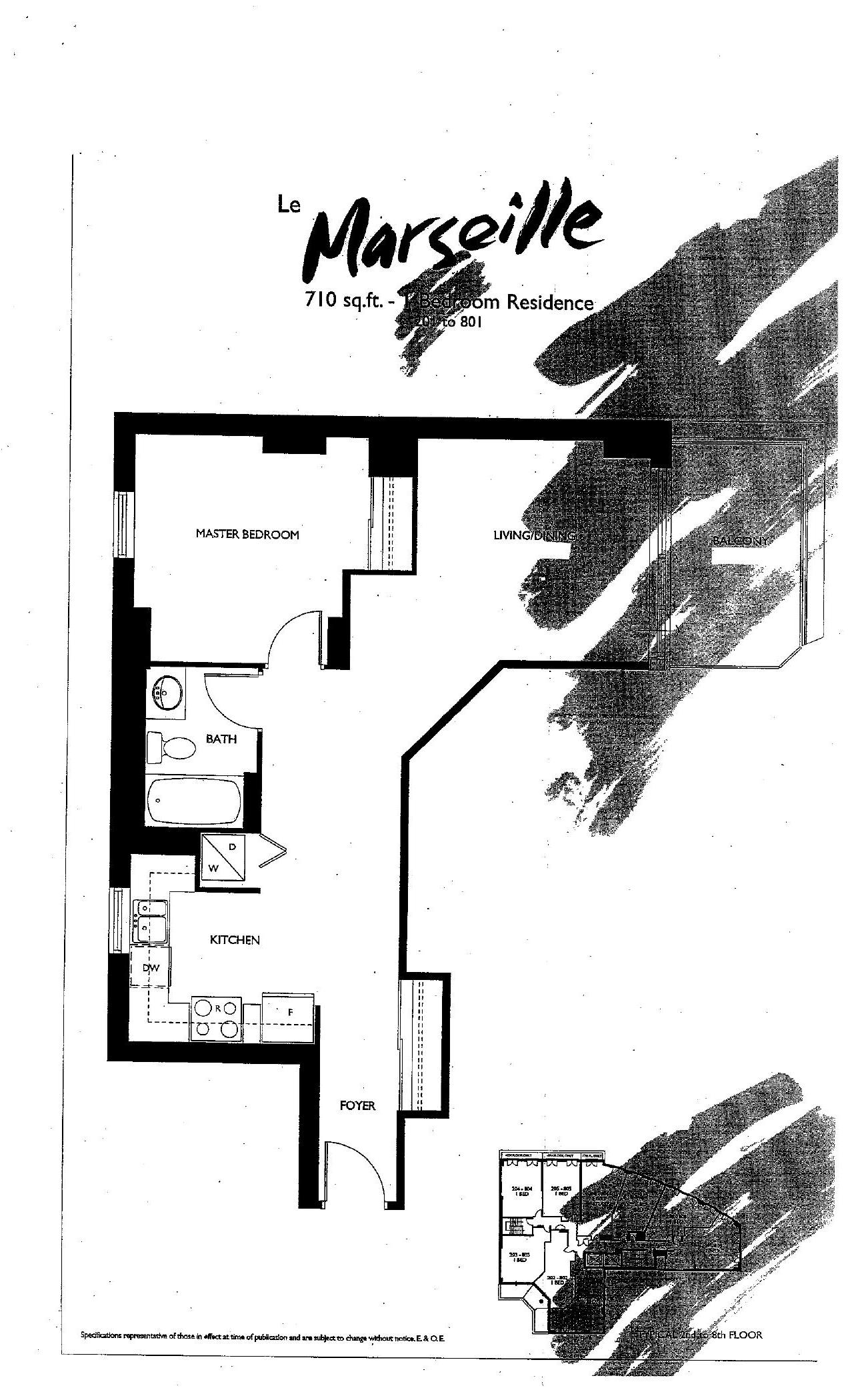 Le Marseille floor plan