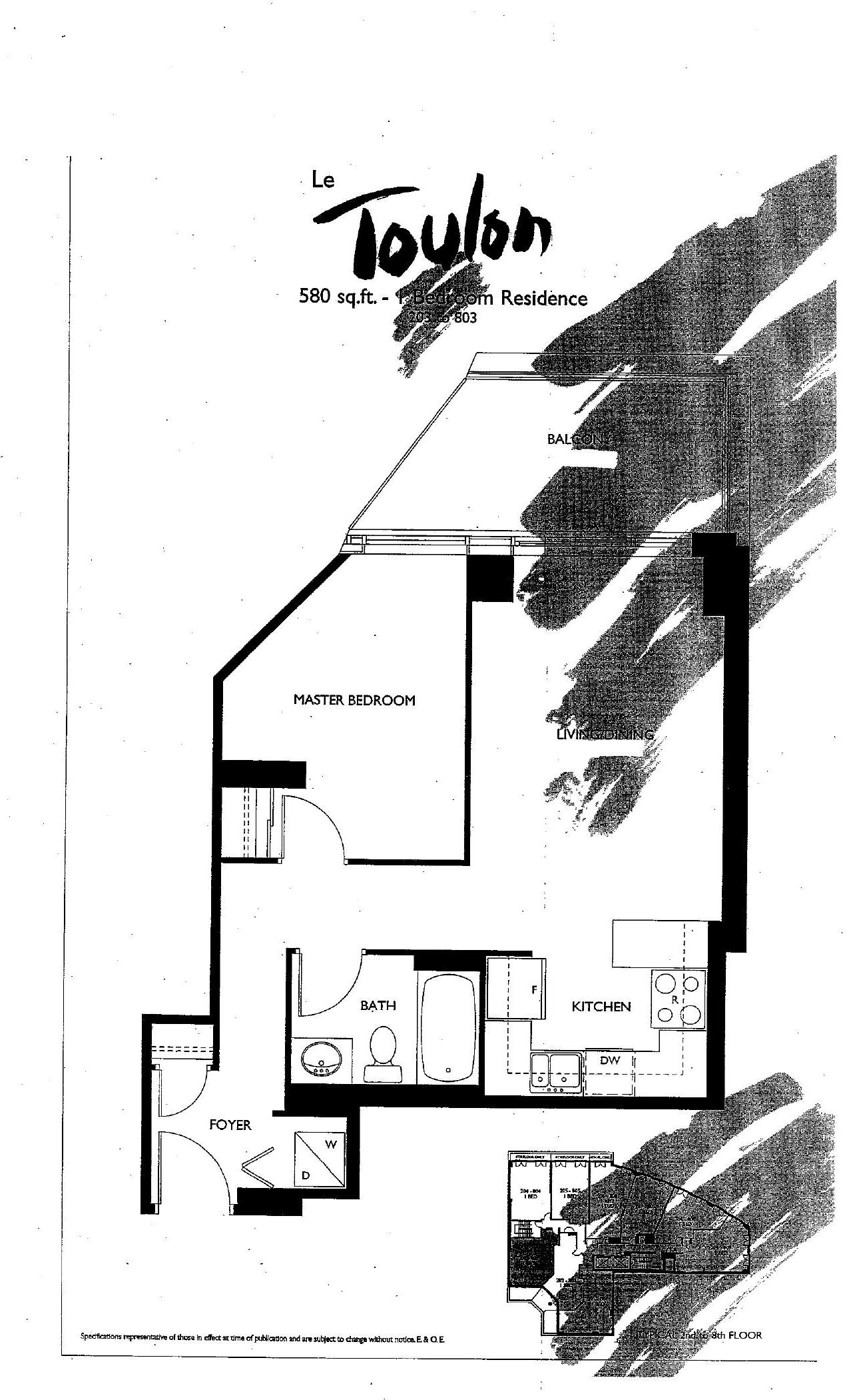 Le Toulon floor plan