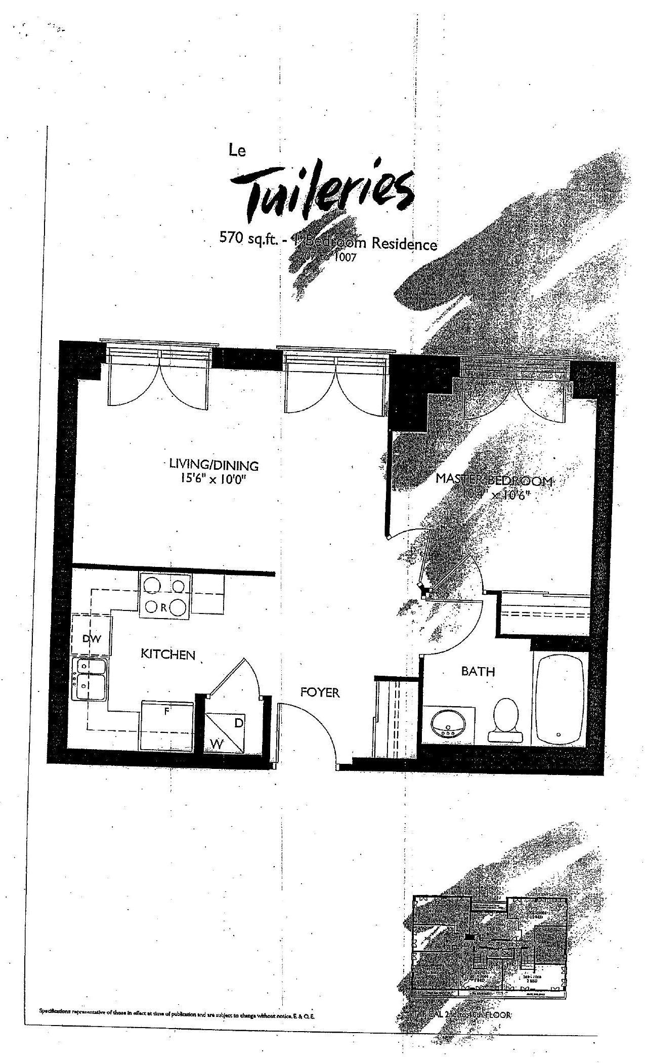 Le Tuileries floor plan