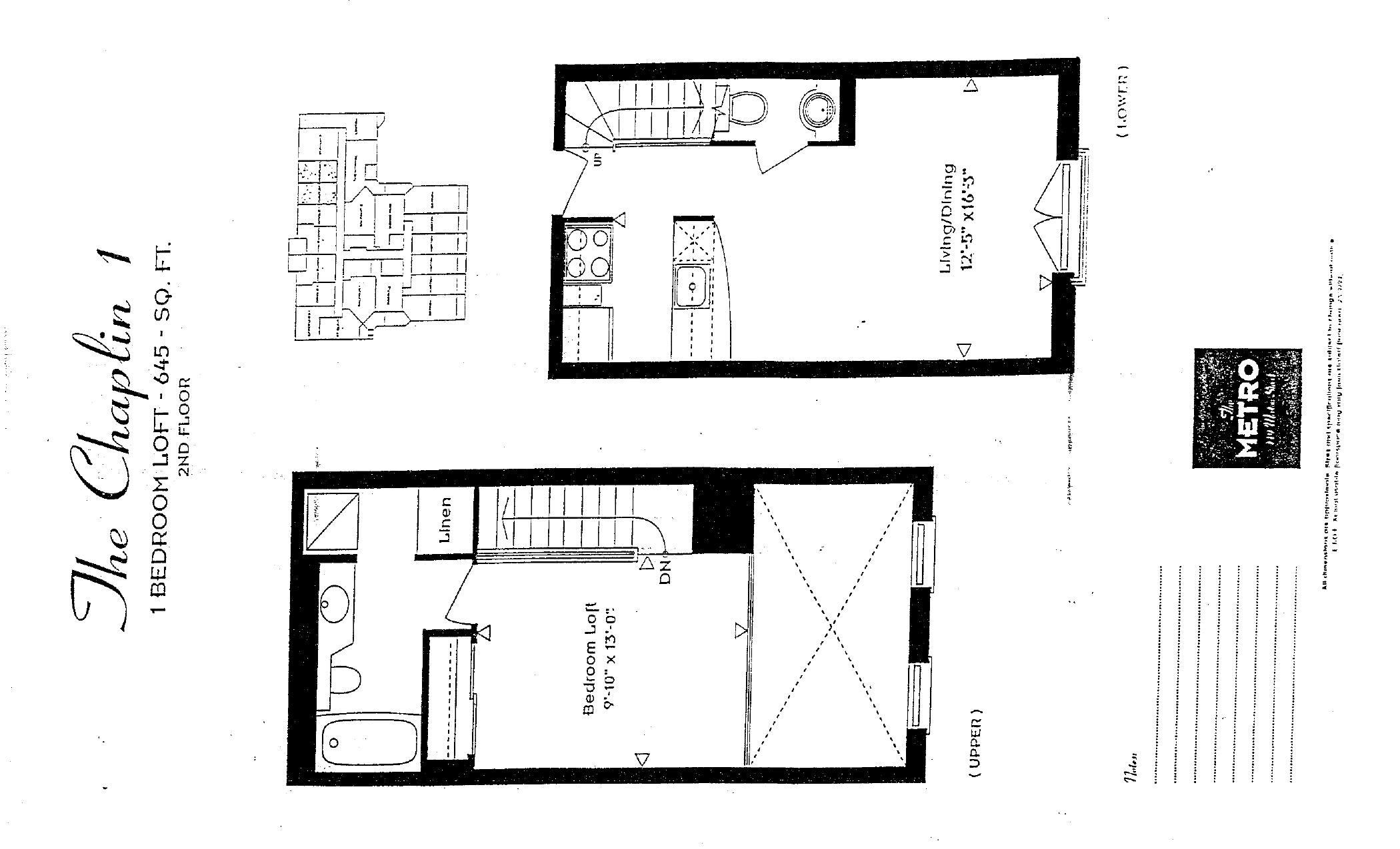 The Chaplin 1 floor plan