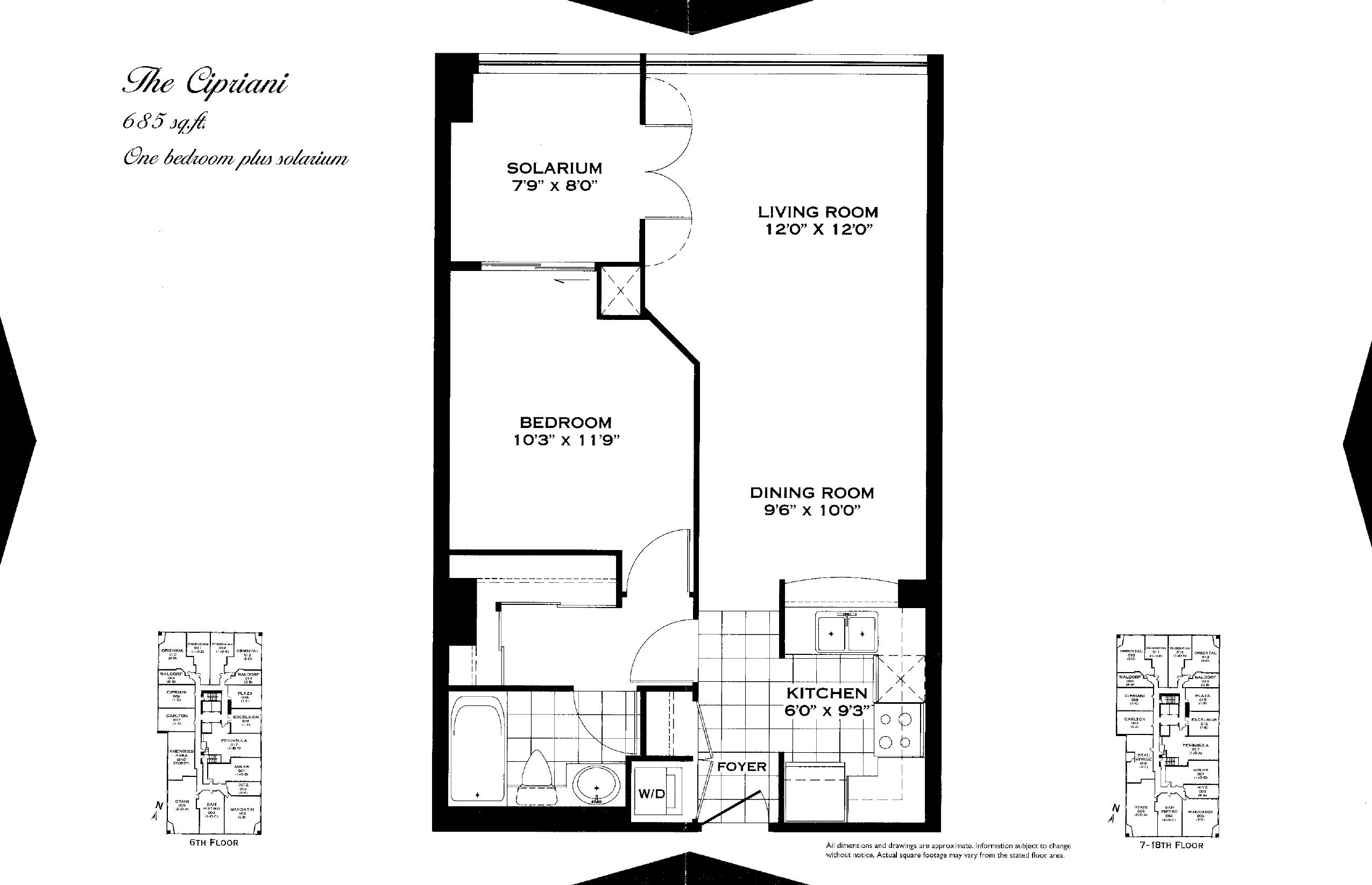 The Cipriani floor plan