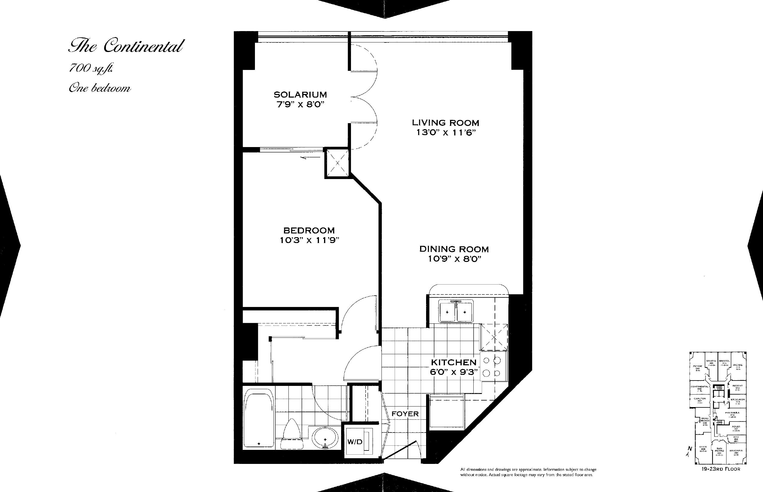 The Continental floor plan