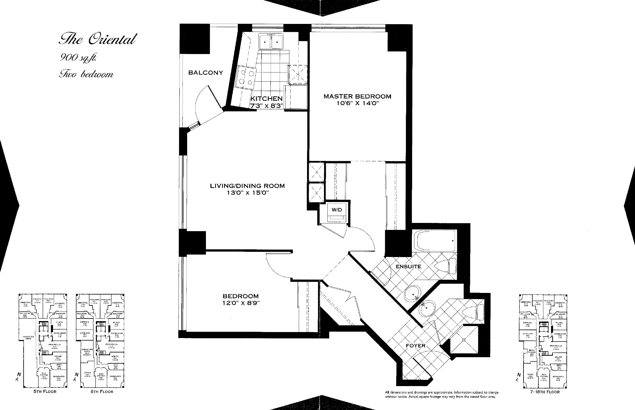 The Oriental floor plan
