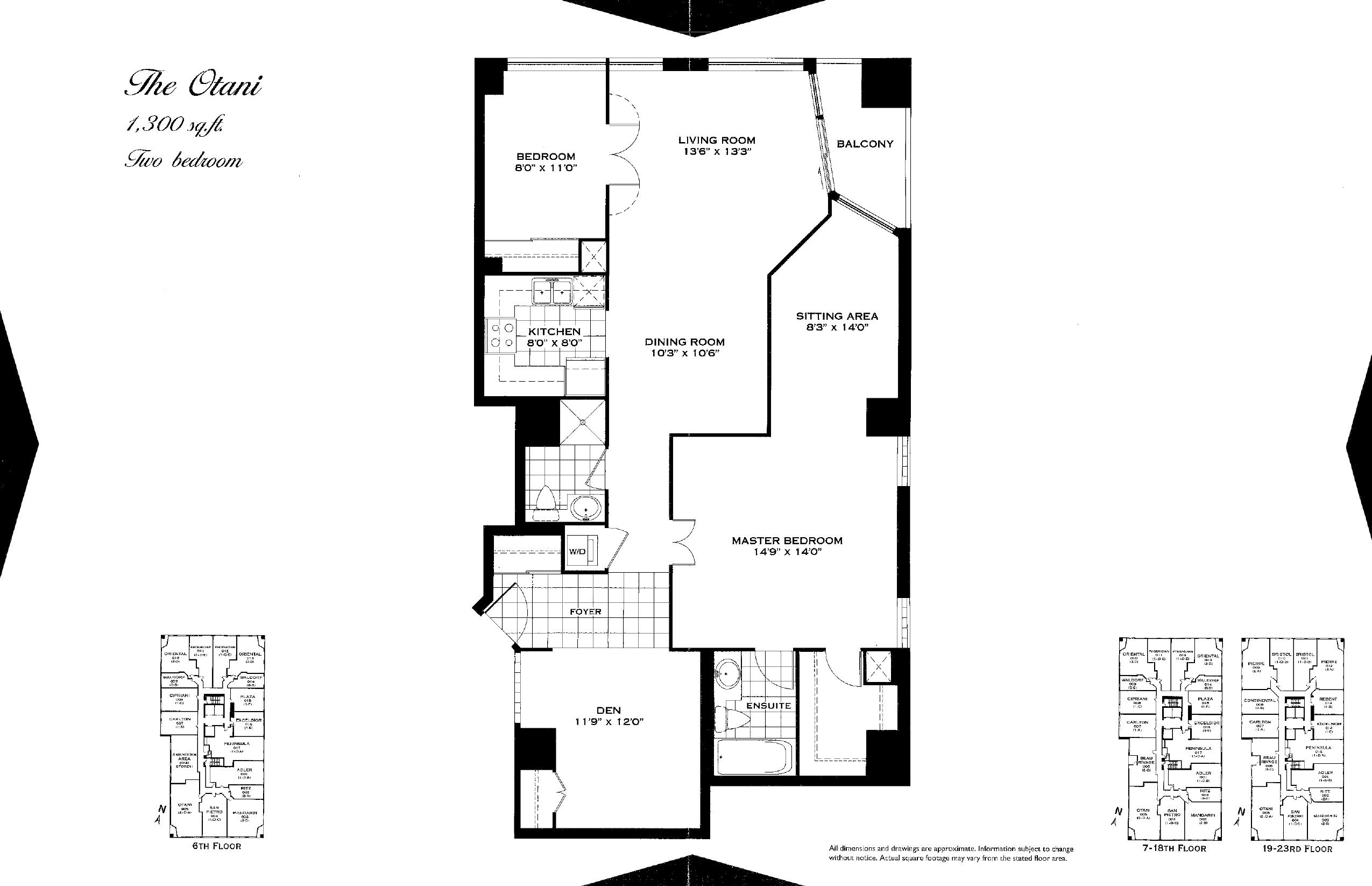 The Otani floor plan