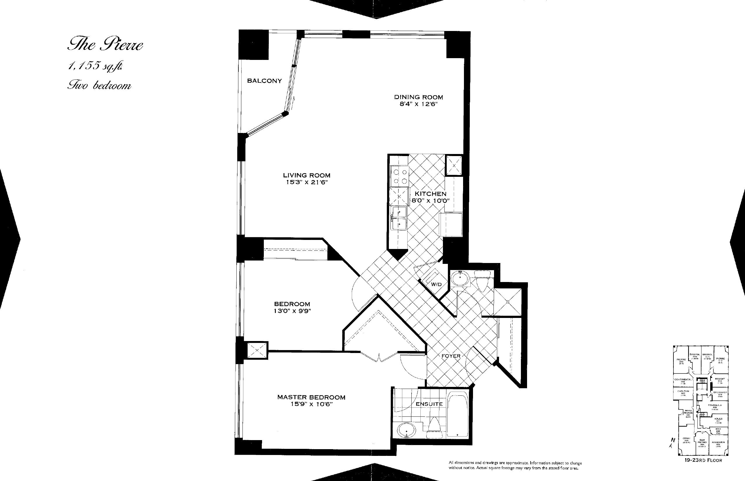 The Pierre floor plan