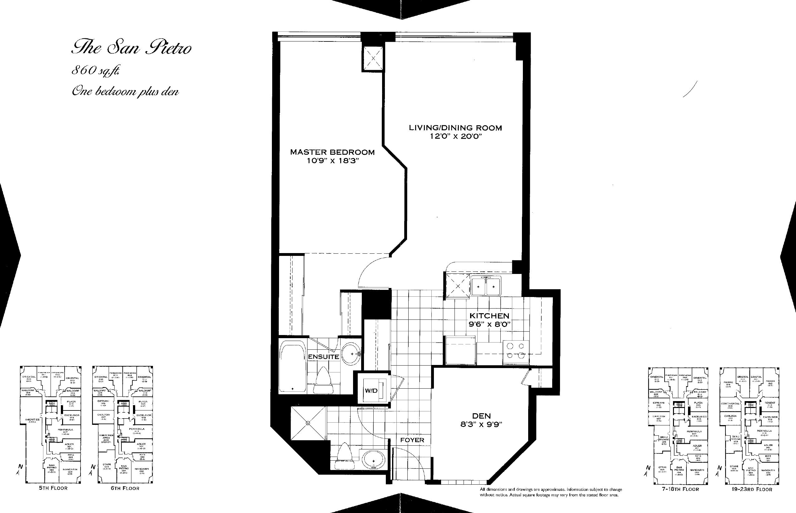 The San Pietro floor plan