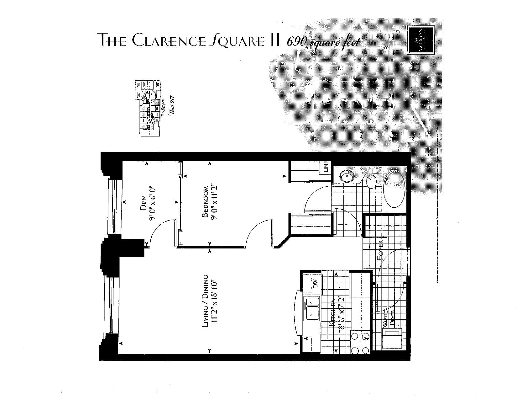The Clarence Square II floor plan