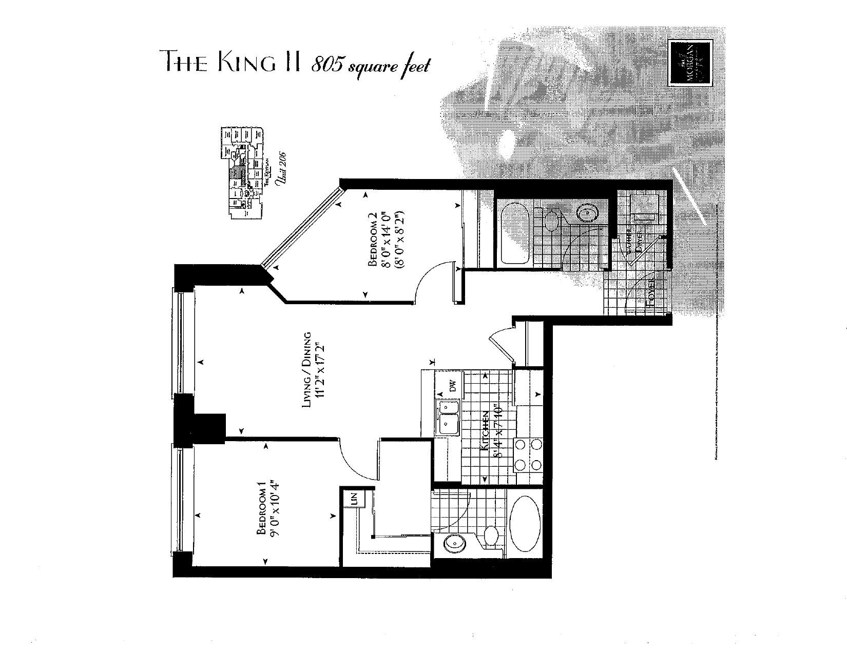 The King II floor plan