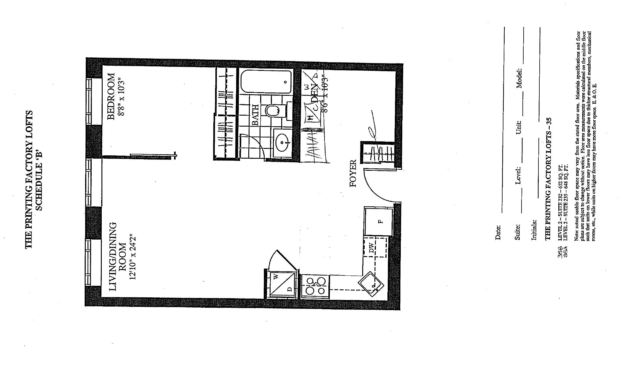 Suite 35 floor plan