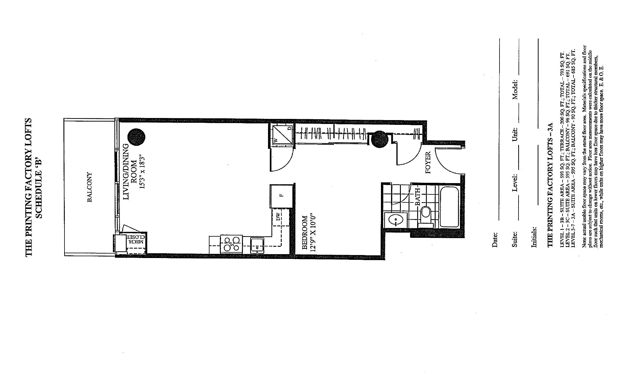 Suite 3A floor plan