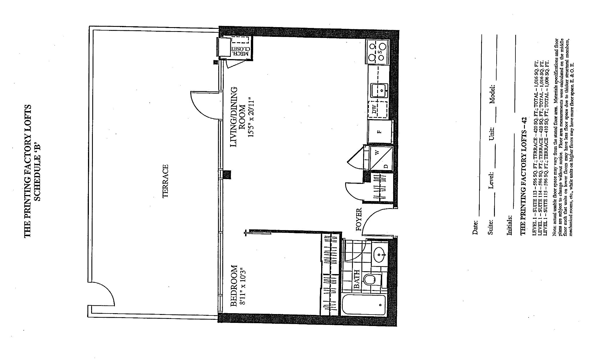 Suite 42 floor plan