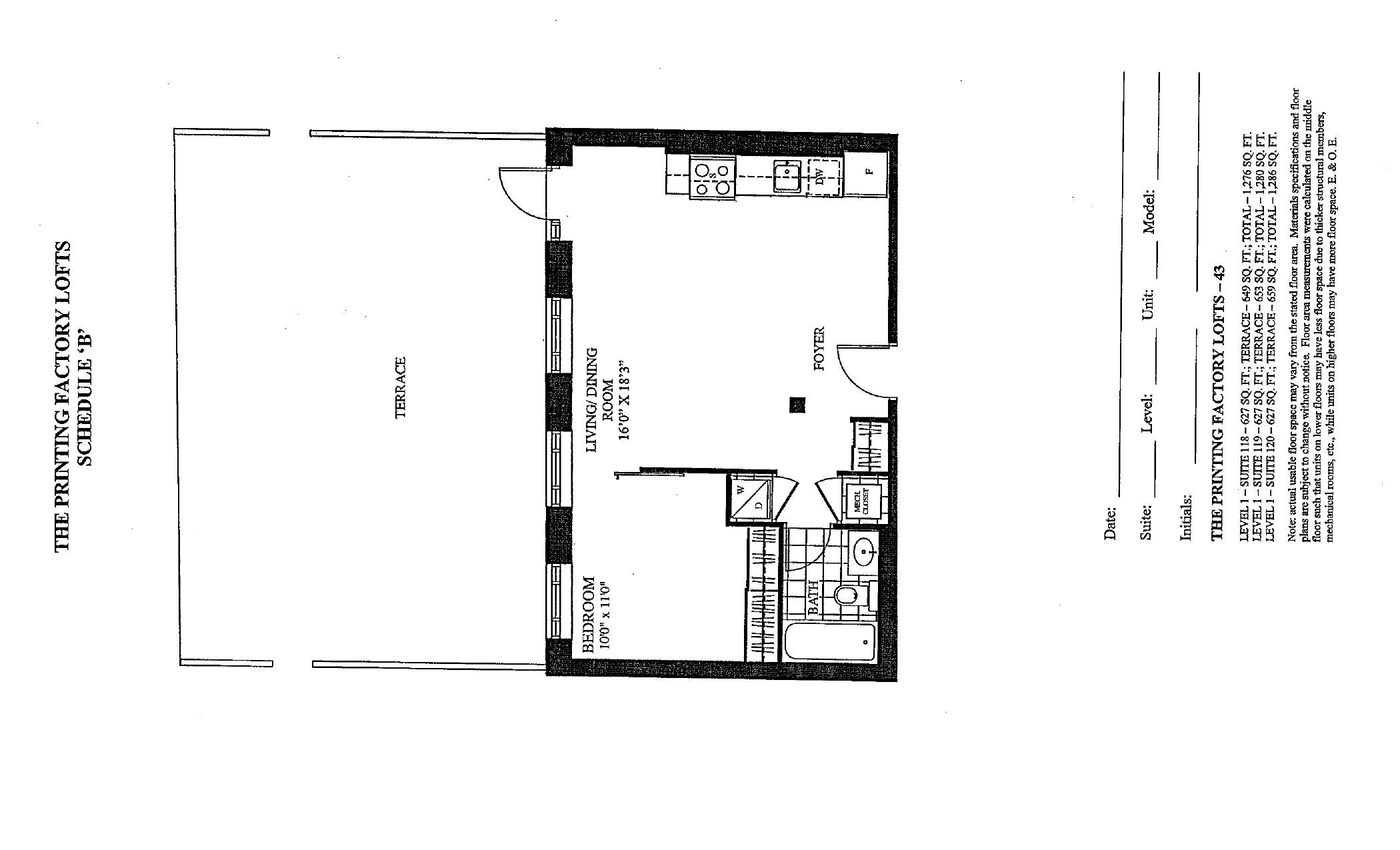 Suite 43 floor plan