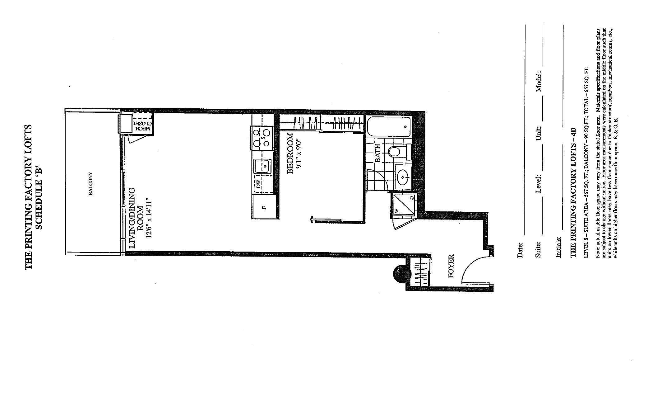 Suite 4D floor plan