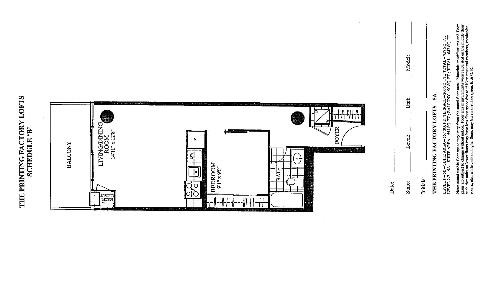 Suite 5A floor plan