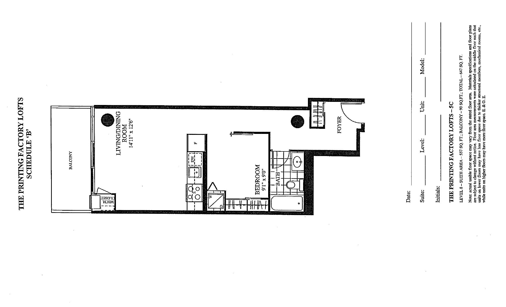 Suite 5C floor plan