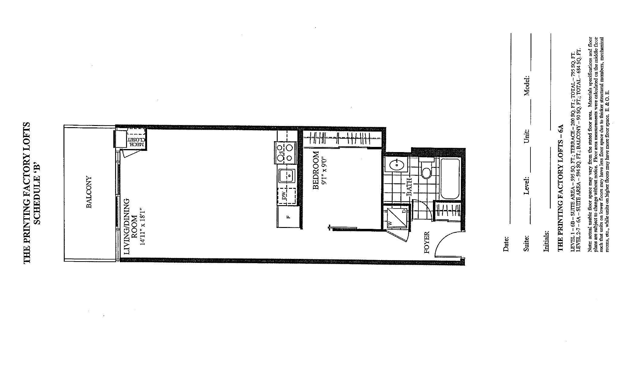 Suite 6A floor plan