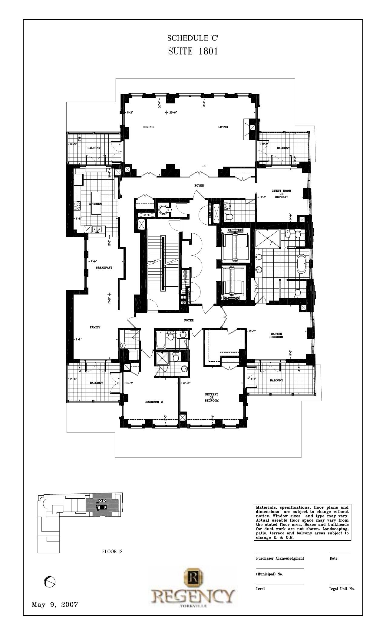 Suite 1801 floor plan