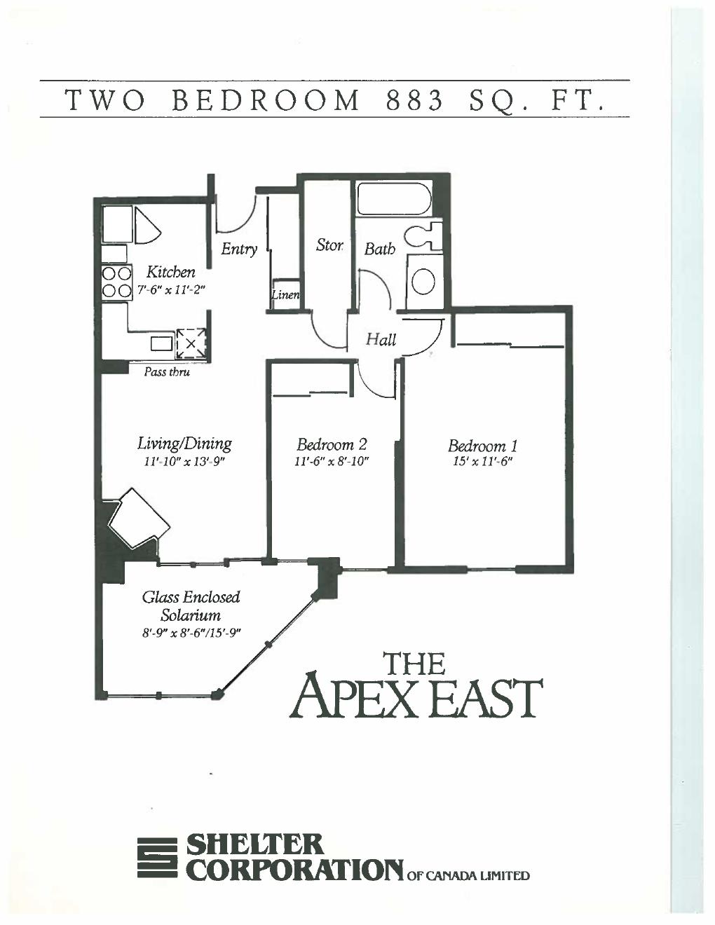 The Apex East floor plan