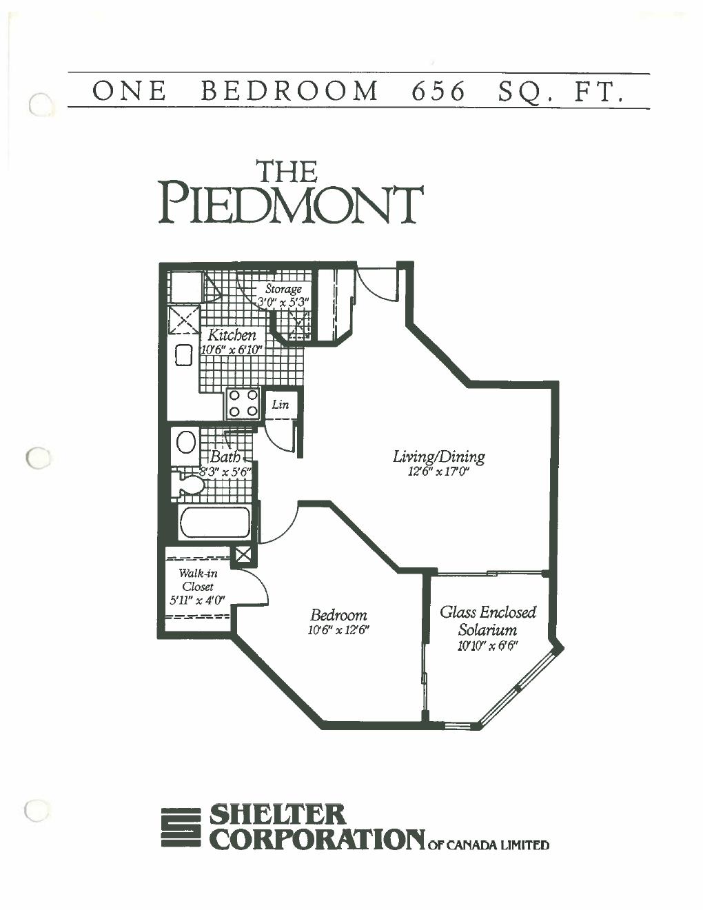 The Piedmont floor plan