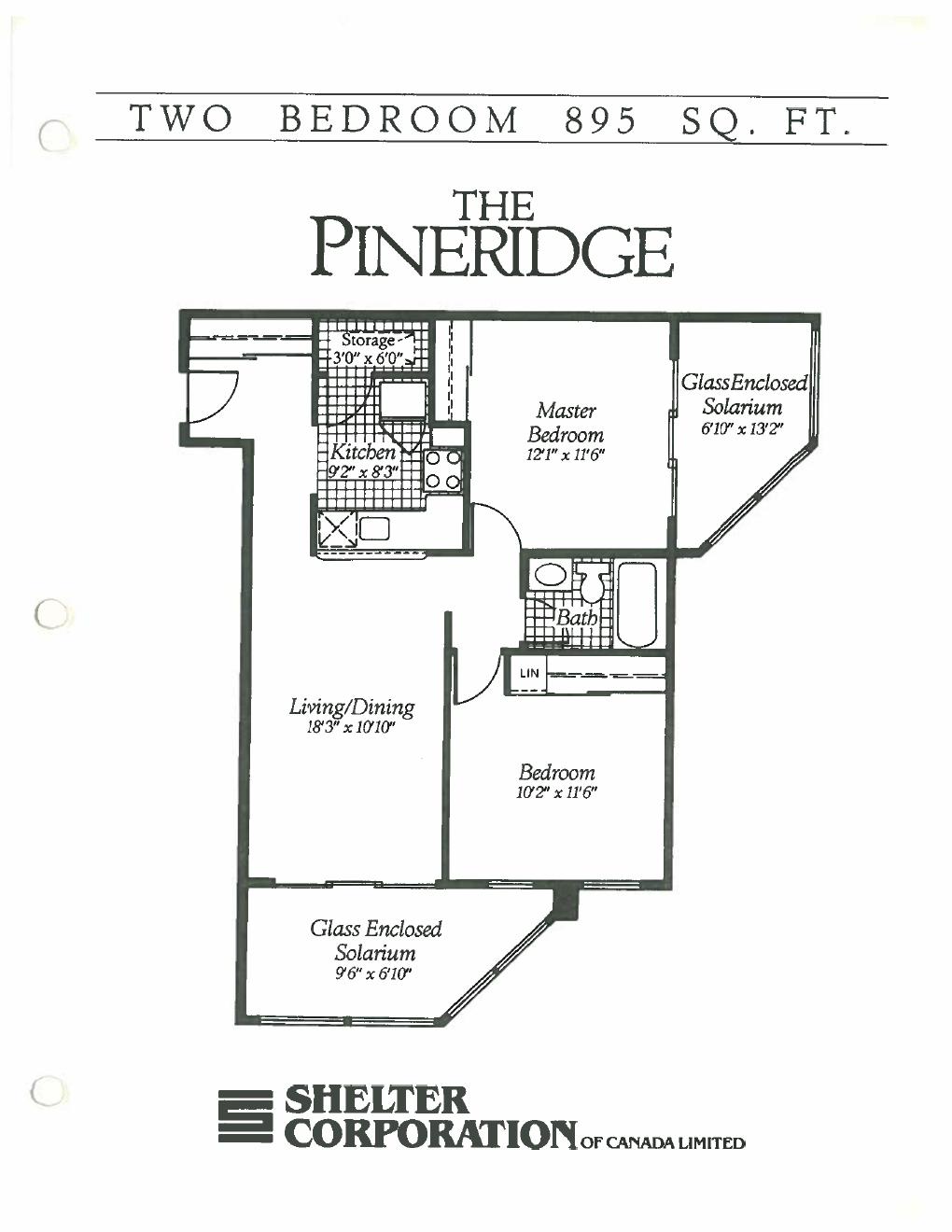 The Pineridge floor plan