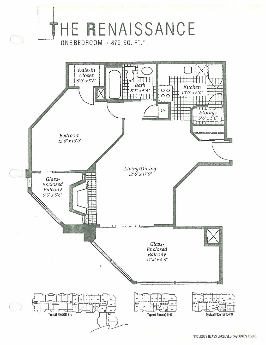 The Renaissance floor plan