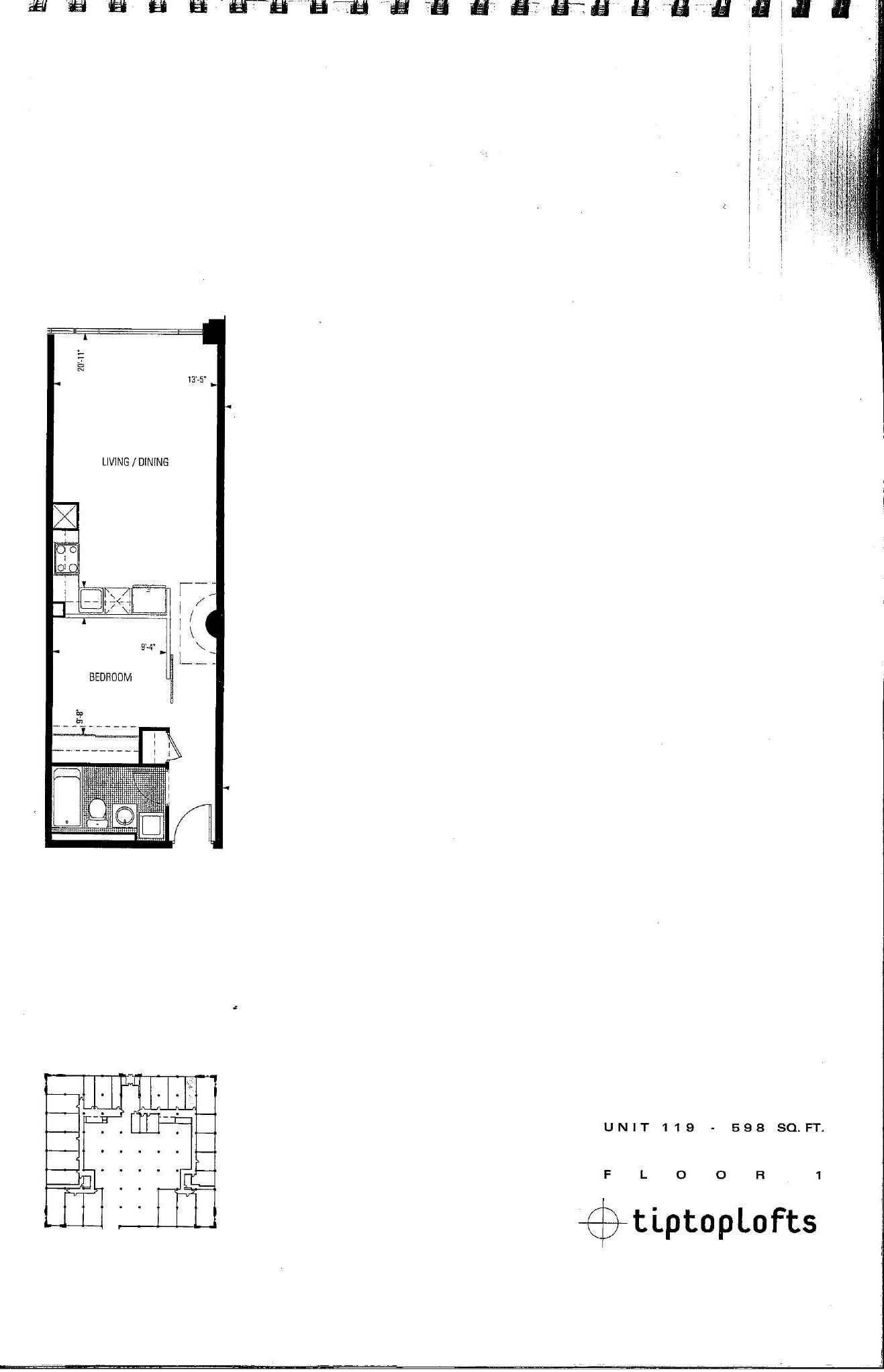 Unit 119 floor plan