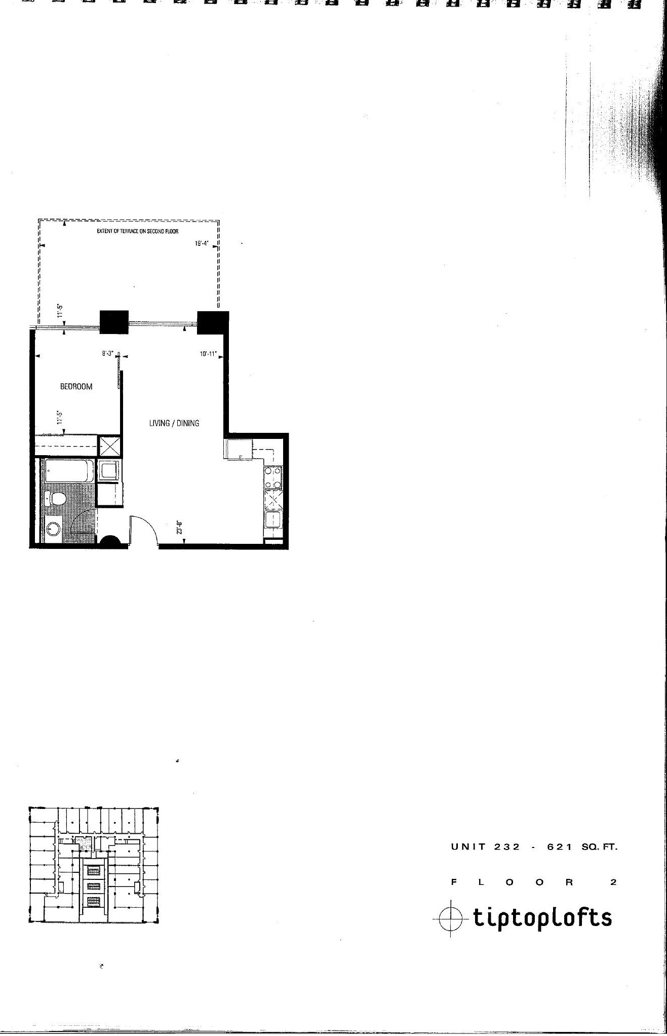 Unit 232 floor plan