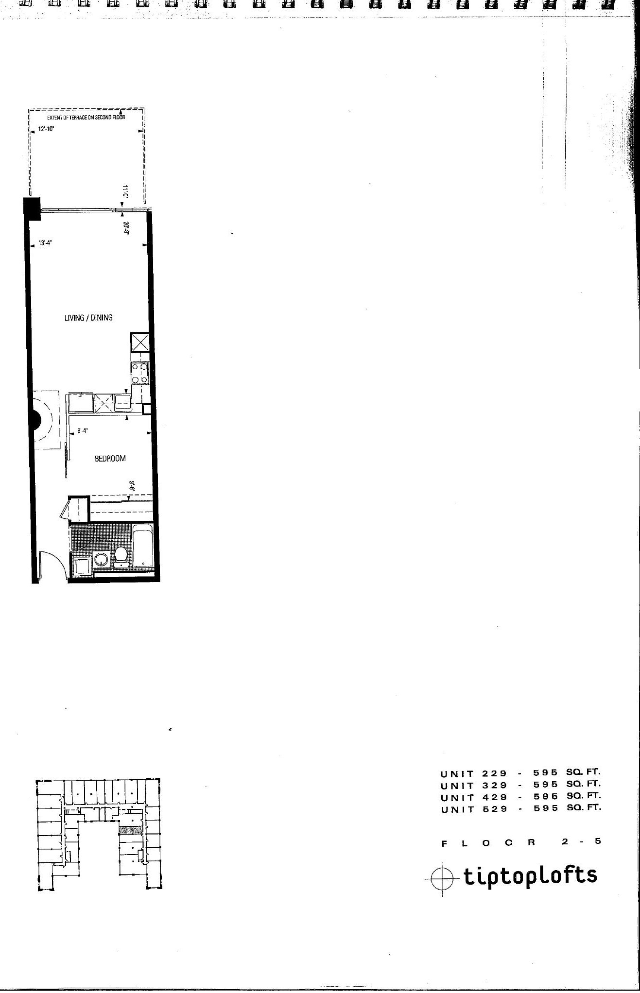 Units 229 / 329 / 429 / 529 floor plan