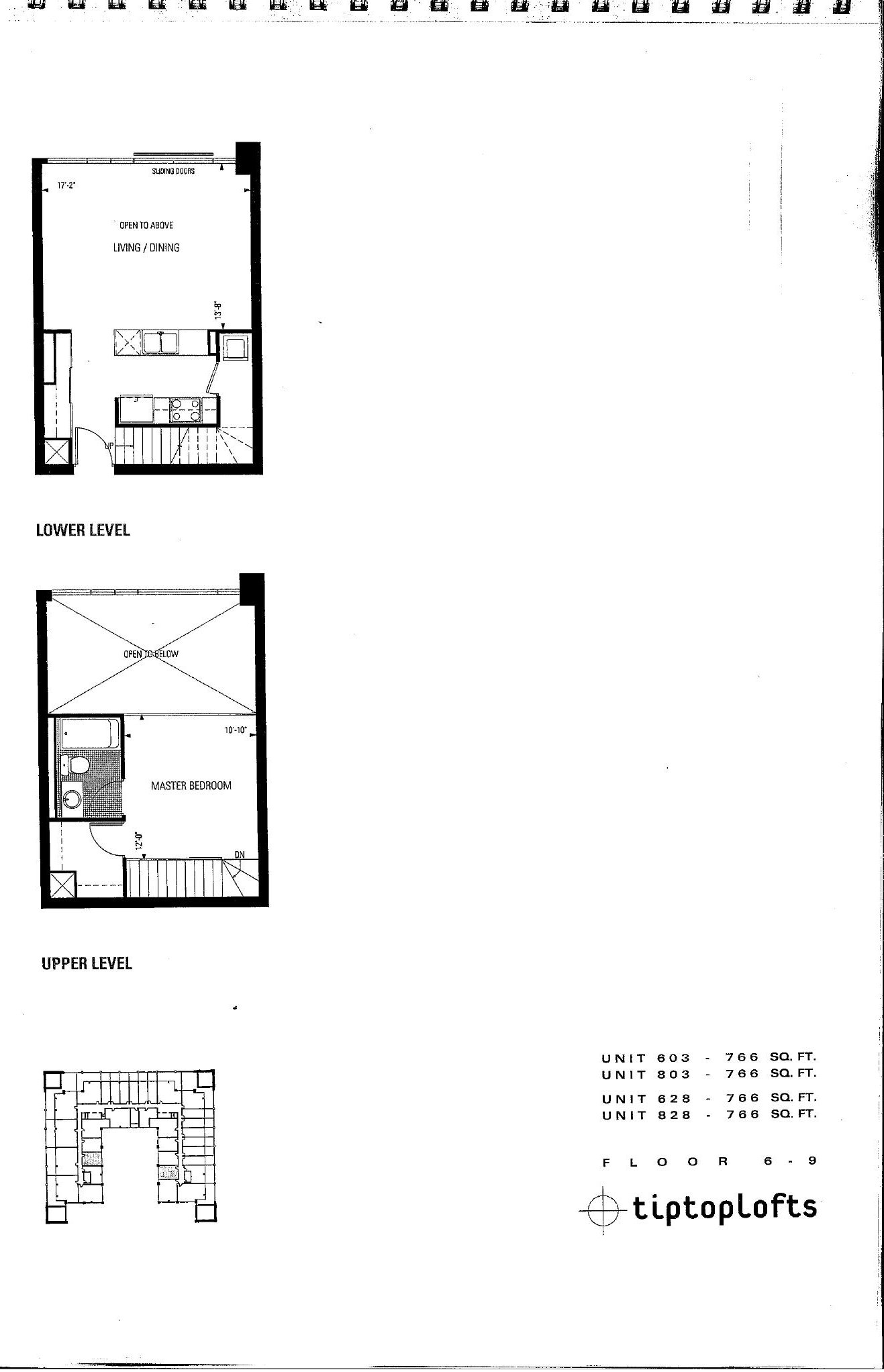 Units 603 / 803 / 628 / 828 floor plan