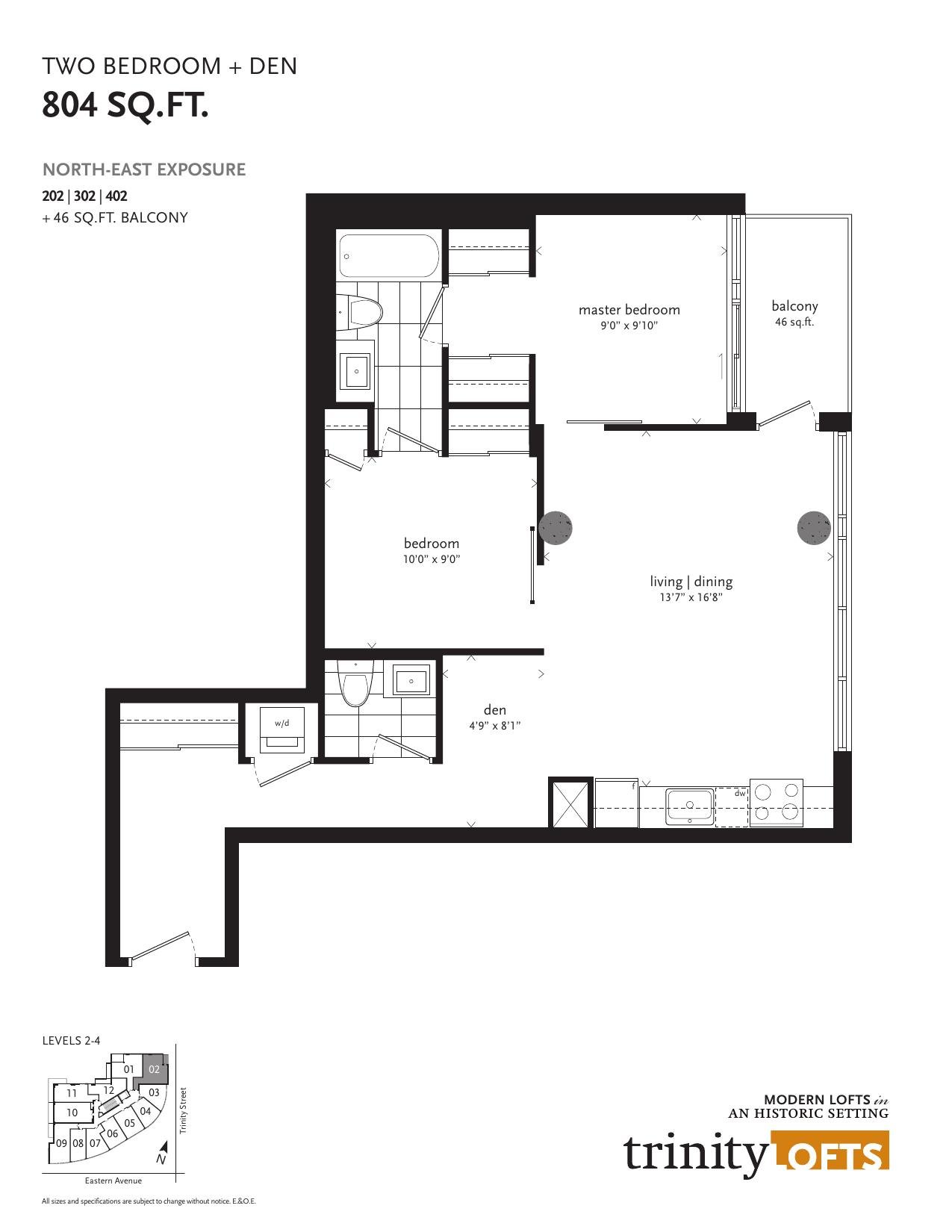Suite 02 (Levels 2-4) floor plan