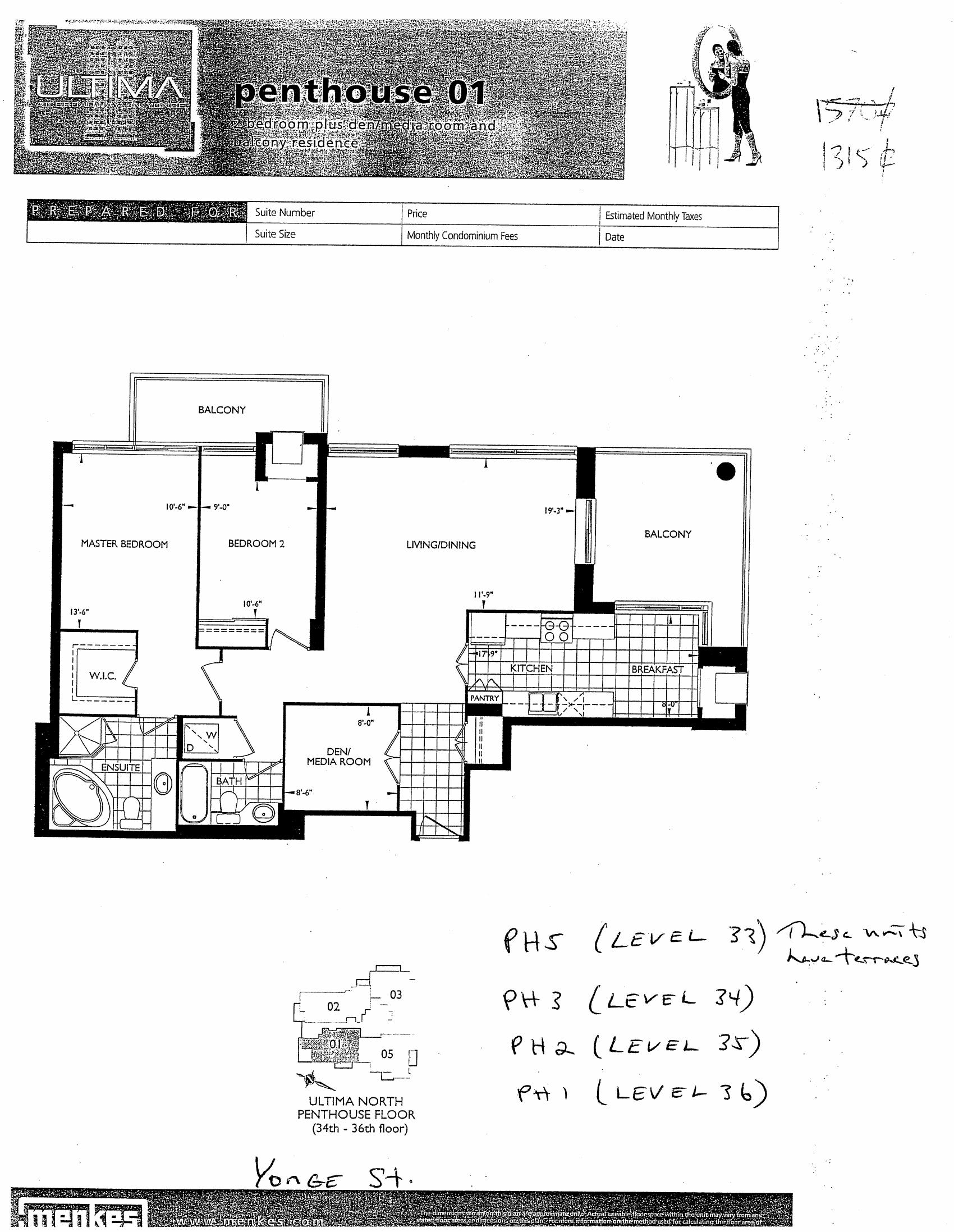 Penthouse 01 floor plan
